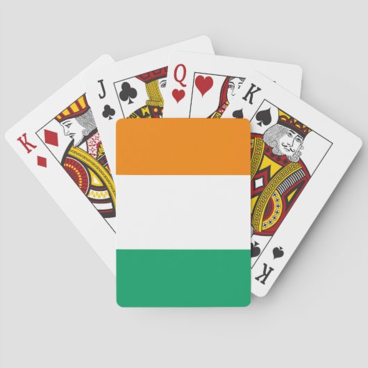 Flagge von Côte d'Ivoire Spielkarten (Rückseite)