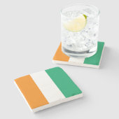 Flagge von Côte d'Ivoire Steinuntersetzer (Seitenansicht)