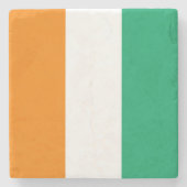 Flagge von Côte d'Ivoire Steinuntersetzer (Vorderseite)