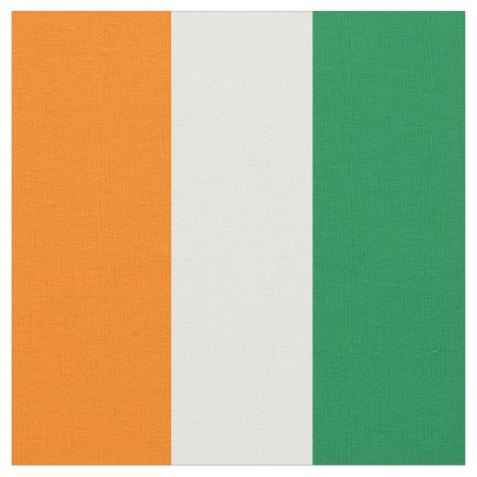 Flagge von Côte d'Ivoire Stoff (Nahaufnahme)