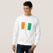 Flagge von Côte d'Ivoire Sweatshirt (Vorne ganz)