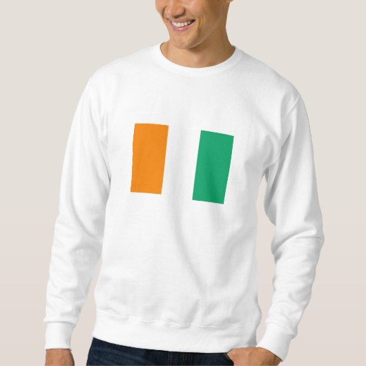 Flagge von Côte d'Ivoire Sweatshirt (Vorderseite)