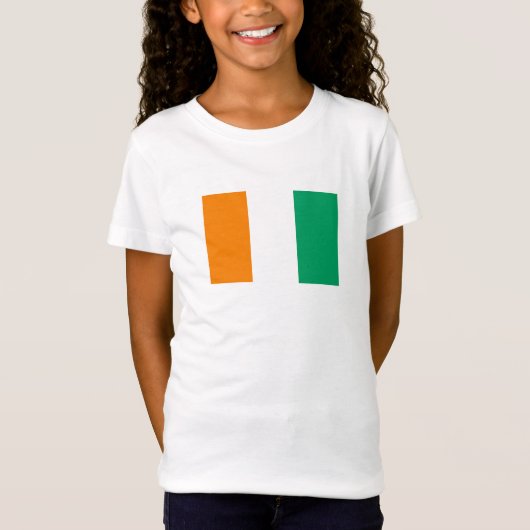 Flagge von Côte d'Ivoire T-Shirt (Vorderseite)