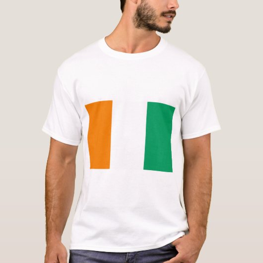 Flagge von Côte d'Ivoire T-Shirt (Vorderseite)