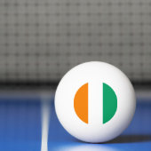 Flagge von Côte d'Ivoire Tischtennisball (Netto)