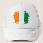 Flagge von Côte d'Ivoire Truckerkappe (Vorderseite)