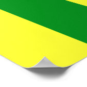 Flagge von Culebra, Puerto Rico Poster (Ecke)