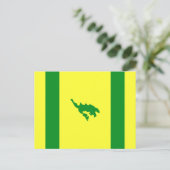 Flagge von Culebra, Puerto Rico Postkarte (Stehend Vorderseite)