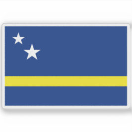 Flagge von Curaçao Aufkleber