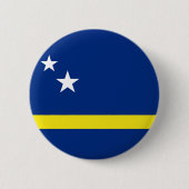 Flagge von Curaçao Button (Vorderseite)