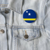 Flagge von Curaçao Button (Beispiel)