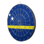 Flagge von Curaçao Dartscheibe (Vorderseite rechts)