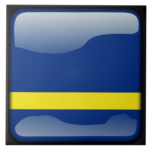 Flagge von Curacao Fliese (Vorderseite)