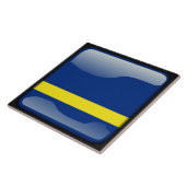 Flagge von Curacao Fliese (Seite)