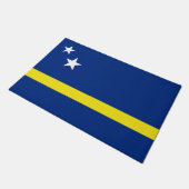 Flagge von Curaçao Fußmatte (Schrägansicht)