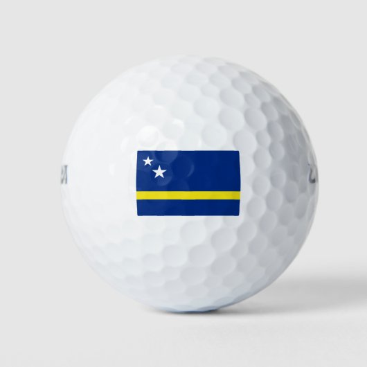 Flagge von Curaçao Golfball (Vorderseite)