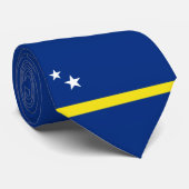Flagge von Curaçao Krawatte (Gerollt)