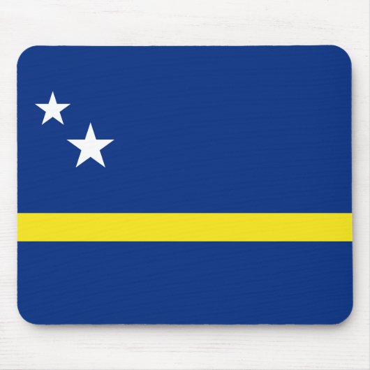 Flagge von Curaçao Mousepad (Vorne)