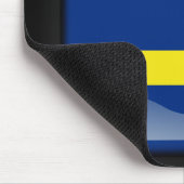 Flagge von Curacao Mousepad (Ecke)