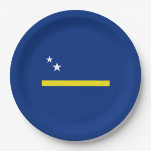 Flagge von Curaçao Pappteller