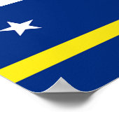 Flagge von Curacao Poster (Ecke)