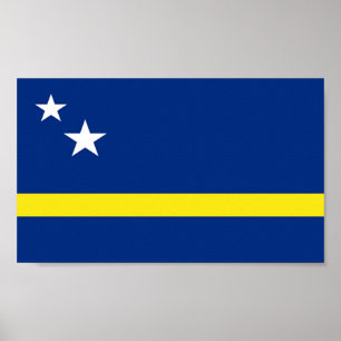 Flagge von Curacao Poster
