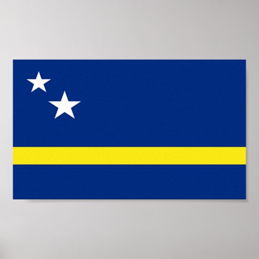 Flagge von Curacao Poster (Vorne)