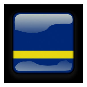 Flagge von Curacao Poster