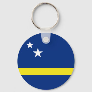 Flagge von Curacao Schlüsselanhänger