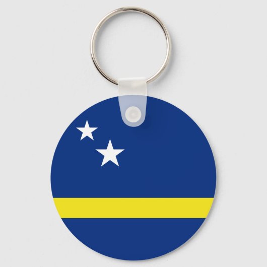 Flagge von Curacao Schlüsselanhänger (Vorderseite)