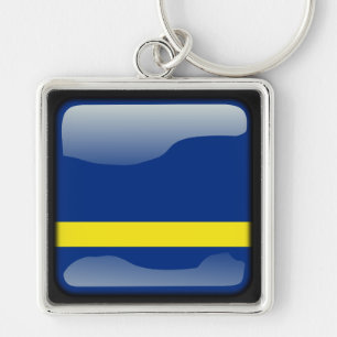 Flagge von Curacao Schlüsselanhänger