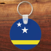 Flagge von Curaçao Schlüsselanhänger (Vorderseite)