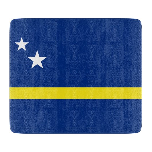 Flagge von Curaçao Schneidebrett (Vorderseite)