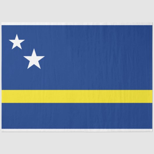 Flagge von Curaçao Seidenpapier (Vorderseite)