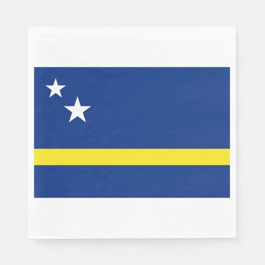 Flagge von Curaçao Serviette (Vorderseite)