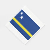 Flagge von Curaçao Serviette (Ecke)