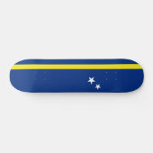 Flagge von Curaçao Skateboard (Horizontal)