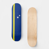 Flagge von Curaçao Skateboard (Vorderseite)