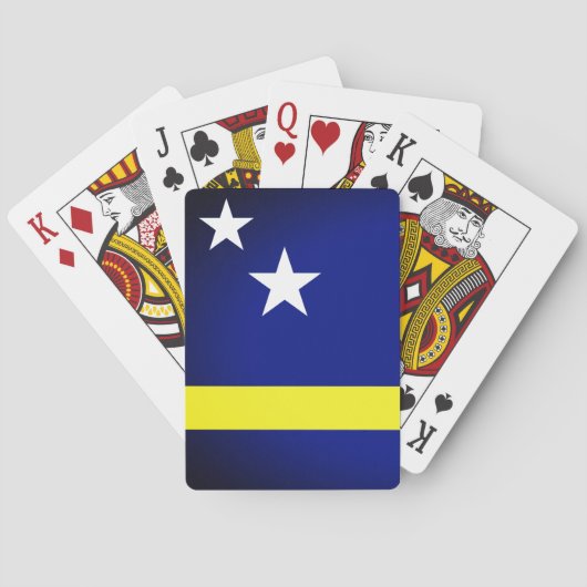 Flagge von Curaçao Spielkarten (Rückseite)