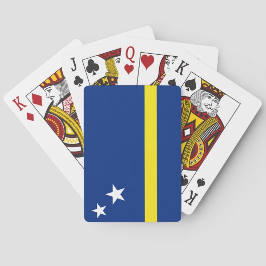 Flagge von Curaçao Spielkarten (Rückseite)