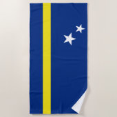 Flagge von Curaçao Strandtuch (Vorderseite)