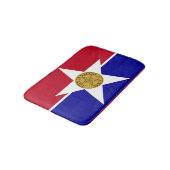Flagge von Dallas, texanische Badematte (Schrägansicht)