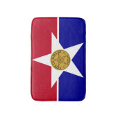 Flagge von Dallas, texanische Badematte (Vorderseite Vertikal)