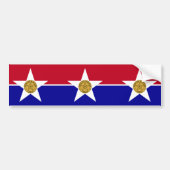 Flagge von Dallas (Texas) Autoaufkleber (Vorne)