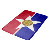 Flagge von Dallas (Texas) Badematte (Schrägansicht)