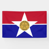 Flagge von Dallas (Texas) Banner (Horizontal)