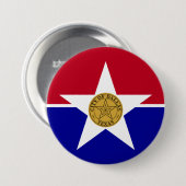 Flagge von Dallas (Texas) Button (Vorne & Hinten)