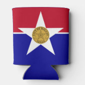 Flagge von Dallas, Texas Dosenkühler (Rückseite)