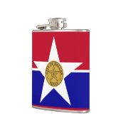 Flagge von Dallas, Texas Flask Flachmann (Links)
