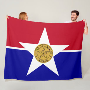Flagge von Dallas (Texas) Fleecedecke